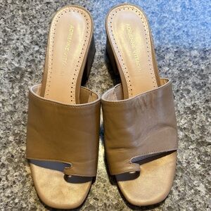 Adrienne Vittadini Brown Mules